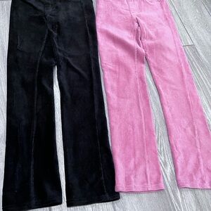 H&M Kids Corduroy Pants in Black and Pink